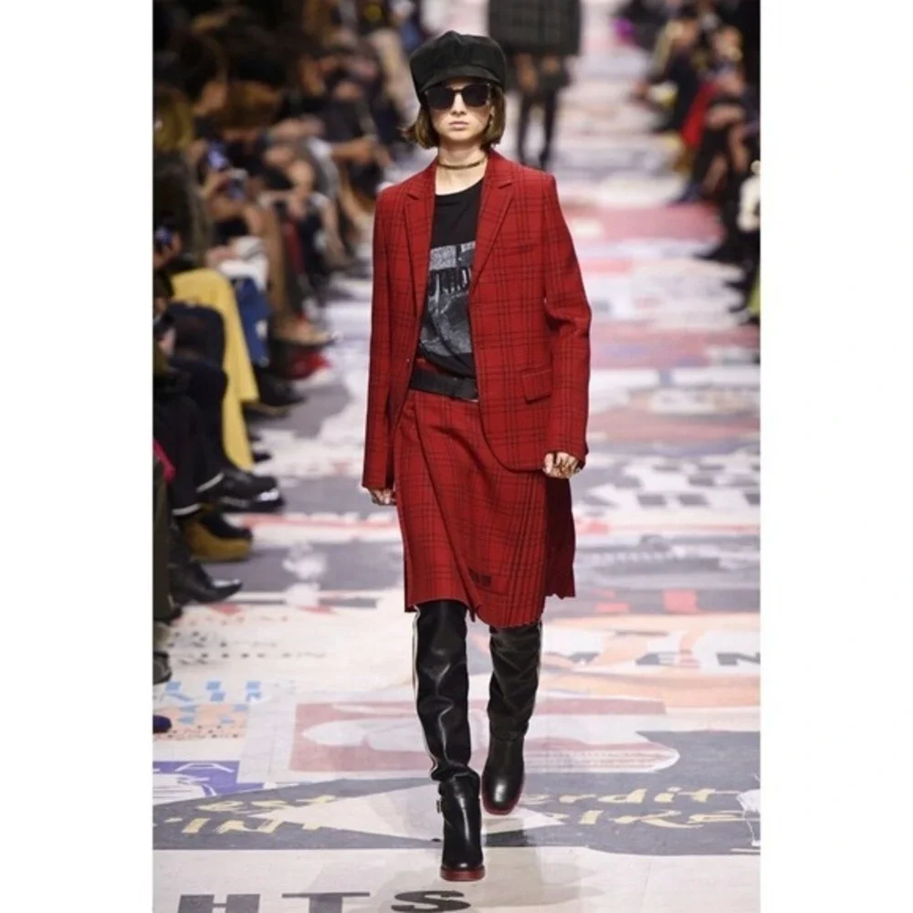 Christian Dior Diorider Over Knee Boots Black Leather FW2018 Runway EU 38